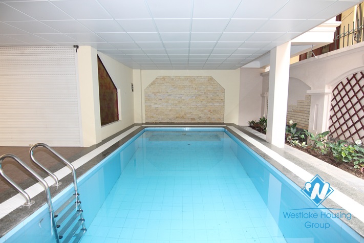 Spacious swimming pool house for rent in Tay Ho
